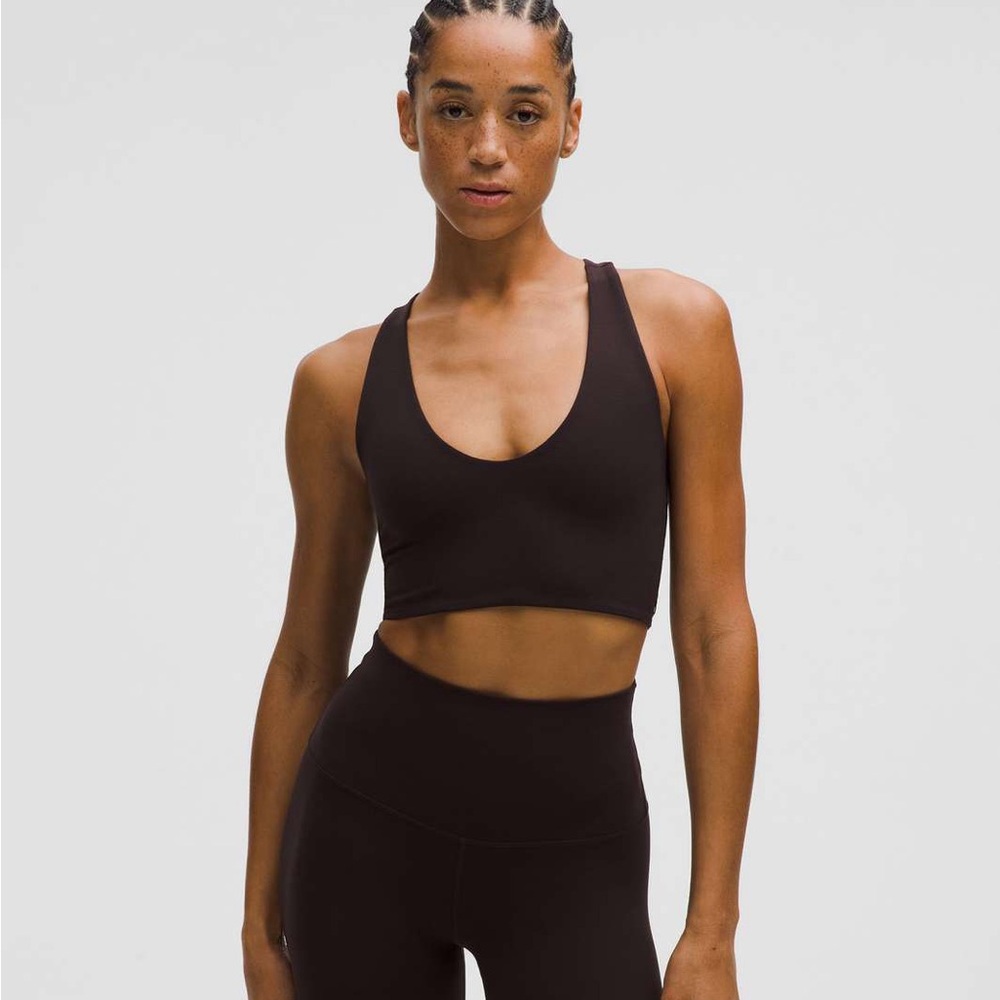 Lululemon Bend This Reversible Scoop and Cross Bra, Sequoia Brown - NWT!
